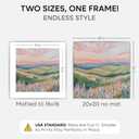Homeforia 20x20 Silver Picture Frame, High End Metal 20 x 20 Square Frame with Mat 16 x 16 Photo, 20x20 Poster Frames Matted to 16x16 Print, 20 by 20 Hanging Frames, Tempered Glass, Wall Kit, Set of 1