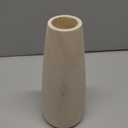 Natural Wood Vase for Dried Flowers - 9 Inch Decorative Wooden Vase, Warm Neutral Farmhouse Boho Decor for Living Room Bedroom Table Shelf