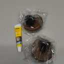 OUTXE Suction Cup Wreath Hanger, Heavy Duty Reef Hook for Front Door/Glass Window/Over Door/Outdoor, Christmas/Thanksgiving/Halloween/July 4th/Easter/Valentine/Fall/Summer/Spring (Walnut, 2-Pack)