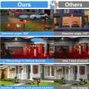 ChunHee Outdoor Motion Sensor Alarm,360° Solar Alarm Motion Detector,13 Sounds inchuding Dog Barking & Support Recording,129db Loud Siren Strobe Light for Home, Villa,Yard,Chicken coop,Farm,Barn