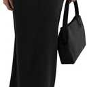 PRETTYGARDEN Women's 2026 Fall Maxi Pencil Skirt High Waisted Slit Work Office Trendy Long Skirts Business Casual Outfits, Black, Size L