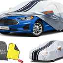 Car Cover Custom Fit for Ford Fusion Sedan (2005-2025), Waterproof All Weather for Automobiles Full Exterior Cover Rain Sun Snow UV Protector. (Vehicle Specific Fit)