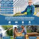 CXEZSIK Garden Hose 50ft Lightweight, Non-Expanding, Leak-Proof Metal Connector, No-Knot No-Tangle, Easy to Store and Carry, Wear-Resistant, 3/4GHT Flexible Water Hose, Hose for Yard, Garden, Outdoor