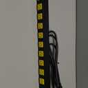 Metal 12 Outlet Mountable Power Strip, Surge Protector Heavy Duty Cord Wide Spaced and Wall Mount Metal Powerstrip for Outdoor, Desk, Garage, Industrial, Shop and Indoor (6ft)