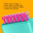 Conair Silicone Hot Rollers for Women, 14 Assorted Hot Sticks Hair Curlers with No Roller Clips Needed, 85-Second Heat-Up, For All Hair Lengths, Green