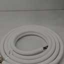 Mini Split Line Set 1/4" & 3/8" Insulated Copper Aluminum Line Set -16FT Copper Aluminum Pipes,Mini Split Air Conditioner (1/4+3/8)