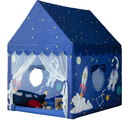 Kids Play Tent Playhouse Indoor Tent for Kids Boys Toddler, Large Castle Play House Bed Tents Spaceship Outer Space Rocket Blue, Kid Toys for Boy Girl Birthday House Gift300+ bought in past