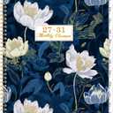 2027-2031 Monthly Planner - 5 Year Planner/Calendar from JAN. 2027 - DEC. 2031, 9" x 11", Monthly Tabs, Back Pocket, Twin-Wire Binding, Transparent Waterproof PP Cover