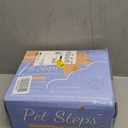 POCBLUE Dog Stairs for Small Dogs 15.7" H, Wide Pet Step for Couch/Sofas/Chairs, Curved Pet Ramps for Small Dogs & Cats with High-Density Foam and Washable Cover, 3-Step, Grey