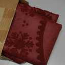 Christmas Tree Mat 35" Christmas Tree Stand Mat with Lip Heavy Duty Christmas Tree Floor Protector Waterproof Christmas Tree Stand Pad from Spills Scratches Xmas Home Decor(Red,Snowflake)