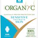 Organyc 100% Certified Organic Cotton Feminine Pads, Moderate Flow, 10 Count