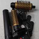 3 in 1 Rotating Hair Dryer Brush Spinning with Detachable Brush(2" & 1.5"),3 Heats and 2 Speeds Rotating Hot Air Brush for Curl,Straight