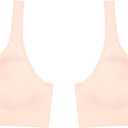 Hanes Women's Wireless Bra, Smooth Comfort Full-Coverage T-Shirt Bra for Women, Single Or 2-Pack (Medium)