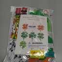 36 Sets St. Patrick's Day Irish Lucky Shamrock Ornaments Decorations DIY St. Patrick's Day Craft Kits Foam Shamrock Four-Leaf Clover Shaped Ornaments for Kids Classroom Activity Luck Gift Art Project