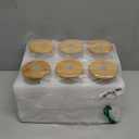 16 Oz Drinking Glasses with Bamboo Lids and Glass Straw - 6 Pcs Glass Cups Beer Ice Coffee Glasses Cute Aesthetic Cup Great for Coffee Bar Accessories Include 2 Cleaning Brushes