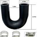 LS Heater Core Bypass Hose Coolant Crossover with Clamps Replacement for LS1 LS2 LS3 LS6 LS7 LH6 L92 L76 L92 L76 LY2 LZ1 L99 L96 L99 L96 LC8 L96 LC8 L77 LM7 LR4 LM4 L33 LQ4 LQ9 551699