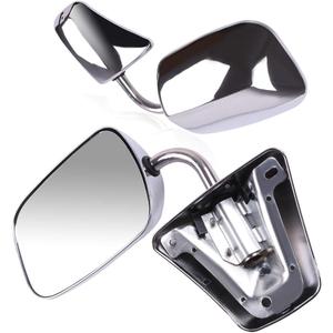ECCPP Pair Set Fit for 1973-91 Chevy/Chevy GMC Jimmy Suburban C10 20 30/C/K1500 2500 3500/C15 25 35 Manual Stainless Mount Folding Chrome Side Mirrors
