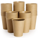 LITOPAK 240 Pack 12 oz Paper Cups, Kraft Hot Coffee Cups, Beverage Disposable Drinking Cups, Hot Coffee Cups, Paper Coffee Cups for Water, Coffee, Juice, and Tea
