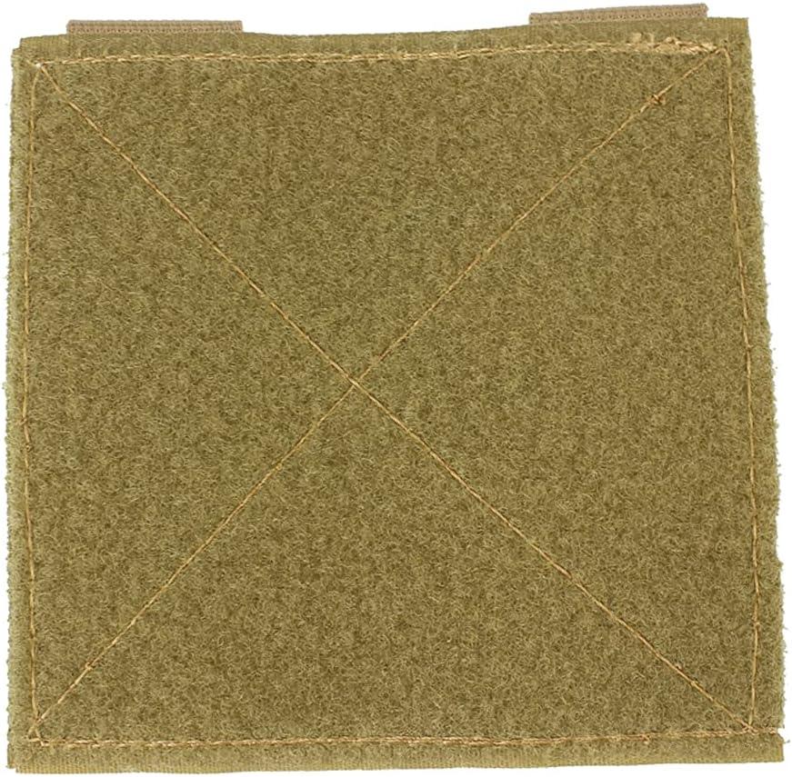 2 x ROCOTACTICAL Molle Tactical Bag Patch Panel Accessory, Patches Display Board Tactical Molle Hook and Loop Molle Panel for Badges and Insignia Patches- 4x4 inches, 2pack (TAN)
