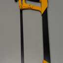 LAND 12 Inch Hacksaw - Heavy Duty Coping Saw with 5 Extra High-Carbon Steel Blade, for PVC, Pipe, Carpentry