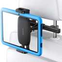 Lamicall Car Tablet Mount, Headrest Tablet Holder - Car Back Seat Travel Stand for Kids, Compatible with iPad Pro Air Mini, Galaxy Tab, Fire HD, 4.7-13" Cell Phone, Tablets and Devices (Black)