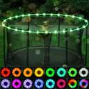 Blinngo-Sport Trampoline Lights, Trampoline LED Lights for 16Ft 14Ft 12Ft 10Ft Trampoline, Jump Control 16 Color Change, Waterproof Battery Case Powered