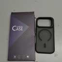 for iPhone 17 Pro Case with Stash Lens Stand and 9H Screen Protector, Compatible with MagSafe, Military-Grade Drop Protection Magnetic Phone Case for iPhone 17 Pro, 360 Full Protection, Black