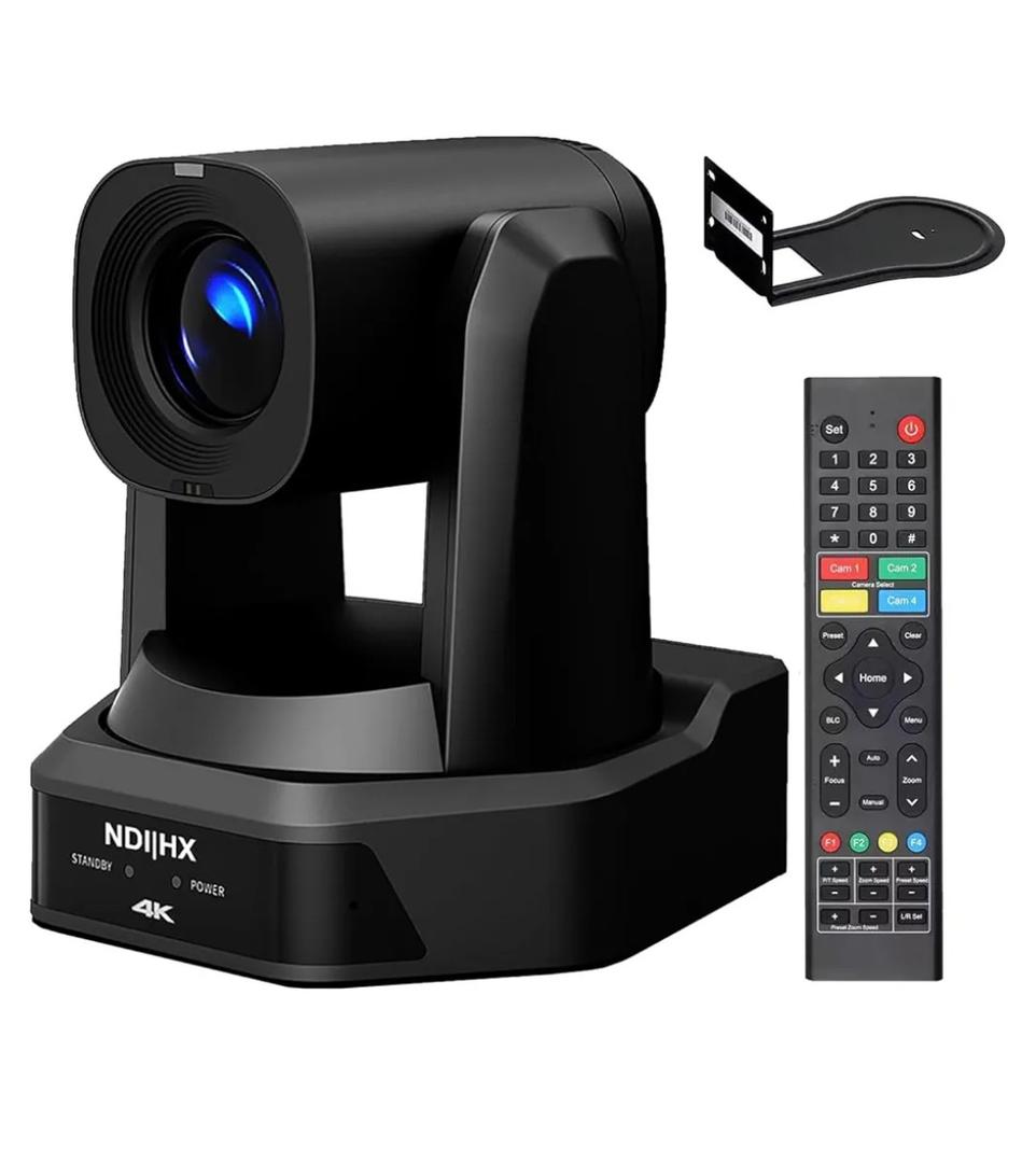 4K NDI PTZ Camera with 20X Optical Zoom, AI Auto Tracking,Video Conference Camera HDMI SDI USB IP Live Streaming for Church Worship Live Services Education Events PoE