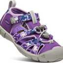 KEEN Unisex-Child Seacamp 2 CNX Closed Toe Sandals (10 Little Kid, Camo/Tillandsia Purple)