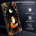 for Galaxy A16 5G Case with Slide Camera Cover,Heavy Duty Dual Layer Hybrid Shock Proof Protective Rugged Bumper Case for Samsung Galaxy A16 5G 6.7" 2024,Cute Fox Moon with Plants
