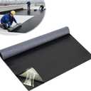 50 Mil EPDM Rubber Roofing Materials, Self-Adhesive Waterproofing Membrane for Roof 39 in x 16 ft, Underlayment Waterproof Membrane Foundation for Flat/Metal Roof, RV, Terrace Building Materials