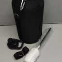 One Gallon Water Bottle Insulated, Triple Walled Vacuum Stainless Steel (Cold for 48 Hrs), Leak Proof & Non-BPA, Large Water Flask Jug with Paracord Handle & Straw Spout Lids (128 Ounces, Magic Black)