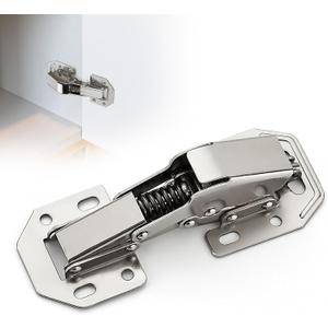 Ravinte 10 Pack Hidden Hinges Soft Close Surface Mount Kitchen Cabinet Hinges, No Pre-drilled for Kitchen Cupboard