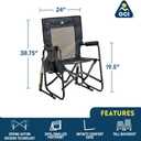 GCI Outdoor Stowaway Rocker - Stealth Camo, 1.98 Ft X 2.03 Ft X 3.22 Ft