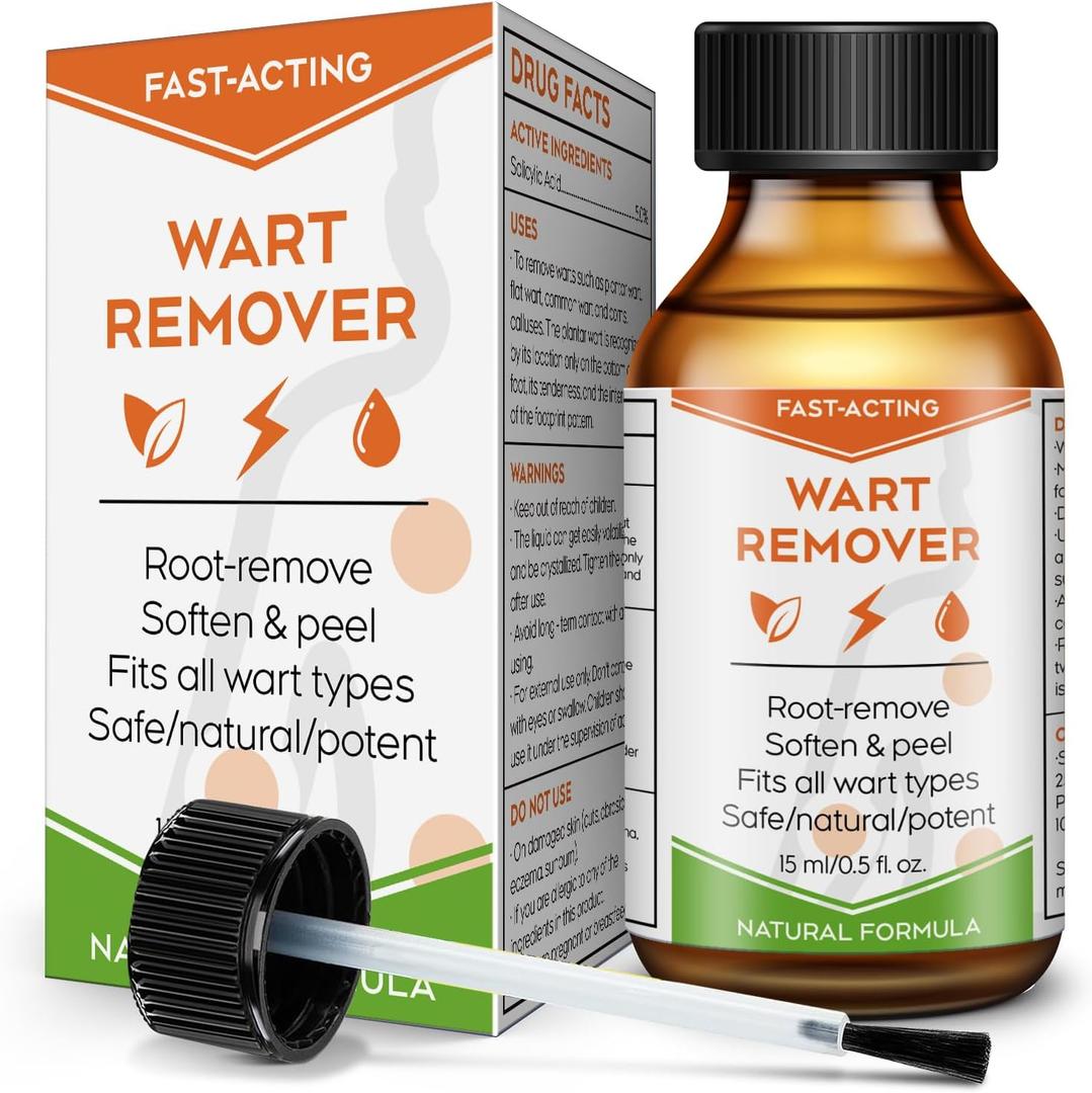 3 x "STAY STOKED" Wart Remover, 15 ml Freeze Off - Plantar Wart Remover for Feet with Salicylic Acid - Best Wart Removal for Common Wart, Flat Wart, Corn - Strongest Dermatologist- Tested Formula-C5517