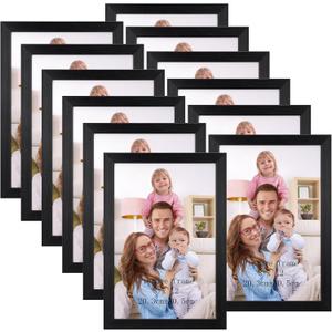 Giftgarden 8x12 Picture Frame Black, Multi 8 x 12 Photo Frames Bulk for Wall or Tabletop Display, 12 Pack