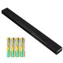 Replacement Wii Wire-less Sensor Bar, Motion Sensor Signal Receiver for Nintendo Wii and Wii U Console with Stable Stand and 4 AAA Batteries(Black)