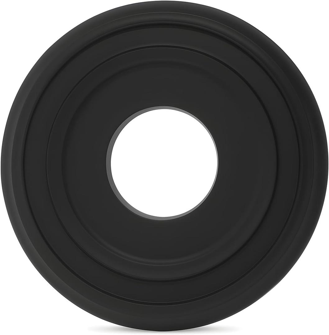 Ceiling Medallions for Light Fixtures, 12.2" OD X 3.9" ID PU Ceiling Light Medallion Black Ceilings Fan Cover Medallion for Lights Fixture Ceilings Lights Cover Plate for Fixtures Fans