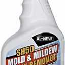 AL-NEW SH50 Mold and Mildew Stain Remover | Scrub Free Formula | Works Great on Decks, Vinyl Siding & Gutters, Tub and Tile (32oz Bottle) (32 Fl Oz (Pack of 1))