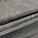 100% Natural Cotton Percale Sheets Set,Queen Size 4 PC, Breathable&Durable Hotel Quality Bedding, 16" Deep Pocket Botanical Floral Bedsheets,Sage Green