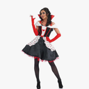 fun shack Queen of Hearts Costume for Women, Red Queen Outfit, Evil Costume for Women XXL