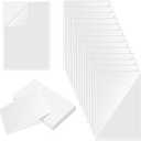 Gueevin 100 Pcs 4 x 6 Inch Self Adhesive Display Pockets Peel and Stick Clear Paper Sleeves Wall and Door Communication Clear Adhesive Sheet Protector Letter Size Plastic Sheet Protectors
