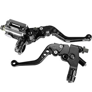 PACEWALKER Universal Motorcycle 7/8" 22mm Handlebar Brake Master Cylinder Clutch Lever CNC Left & Right Set for Honda Kawasaki Suzuki Yamaha