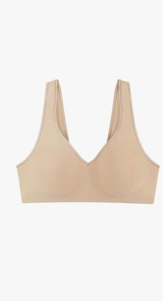 Hanes Women's SmoothTec ComfortFlex Fit Wirefree Bra Nude M