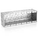 Xuhal 6 Gang Masonry Box 3-1/2 Inch Deep Galvanized Steel Electrical 6 Gang Outlet Tool Box for High-Capacity Wiring Commercial Residential Masonry Walls