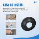 14137 3"-4" Waterproof Rain Collars for No-Calk Roof Flashing, Replacement 3"-4" Roof Vent Boot (Pack of 4)