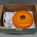 Glivpny Mushroom Lamp Table Lamp for Night Stands,Mid Century Modern Desk Lamps for Bedroom, Vintage Dimmable Bedside Small Lamps, Cute Cool Home Room Aesthetic Decor for Living Room (Orange)