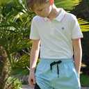 Cozople Boys Swim Trunks Compression Liner Swim Shorts Quick Dry Bathing Suit with Boxer Brief Swimwear 2-20T (7 Years, Solid Blue)