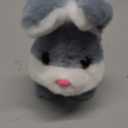 Hopearl Hopping Chubby Rabbit Interactive Electronic Pet Plush Bunny Toy with Sounds and Movements Animated Walking Wiggle Ears Twitch Nose Gift for Toddlers Birthday, Gray, 7''