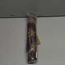 VHC Brands Beckham Round Seat Cushion Chair Pad, Red Black Tan, Jute Blend with Ties, 15x15 Inches